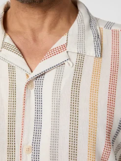 Hemden * Knowledge Cotton Apparel Herrenhed trukturtreifen Multicolor