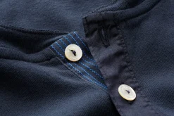 Shirts * Schiesser Herren-Henley-Shirt Langarm Dunkelblau