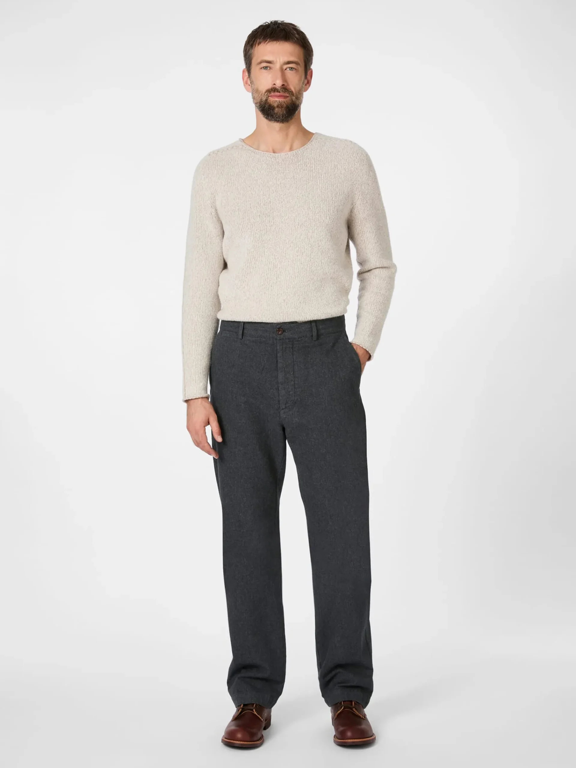 Hosen * Tellason Herrenhose Moleskin Graumelange