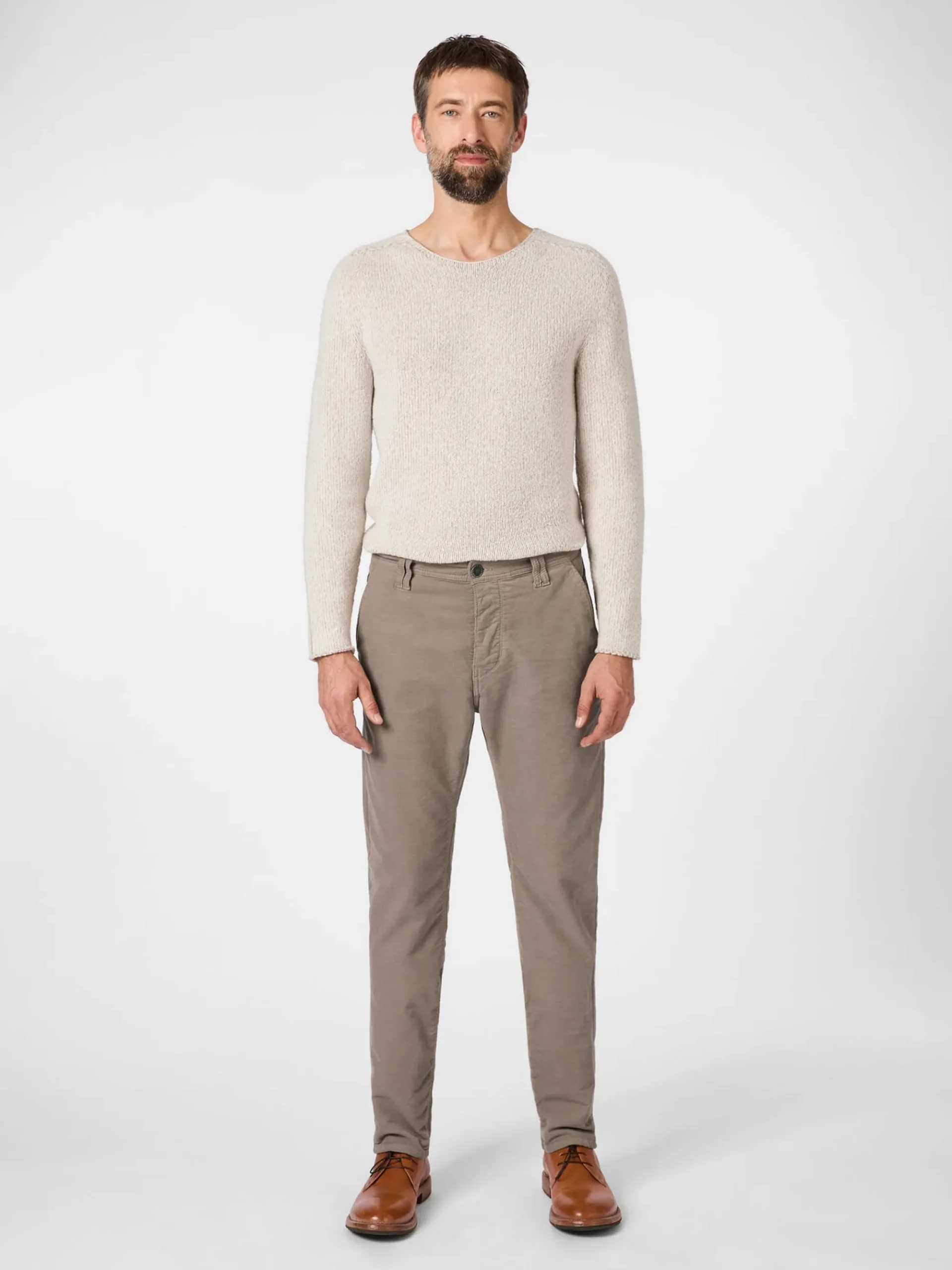 Hosen * Blue de Gênes Herrenhose Velvet Taupe
