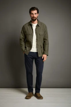 Jacken * L’impermeabile Herrenjacke gewachst Oliv