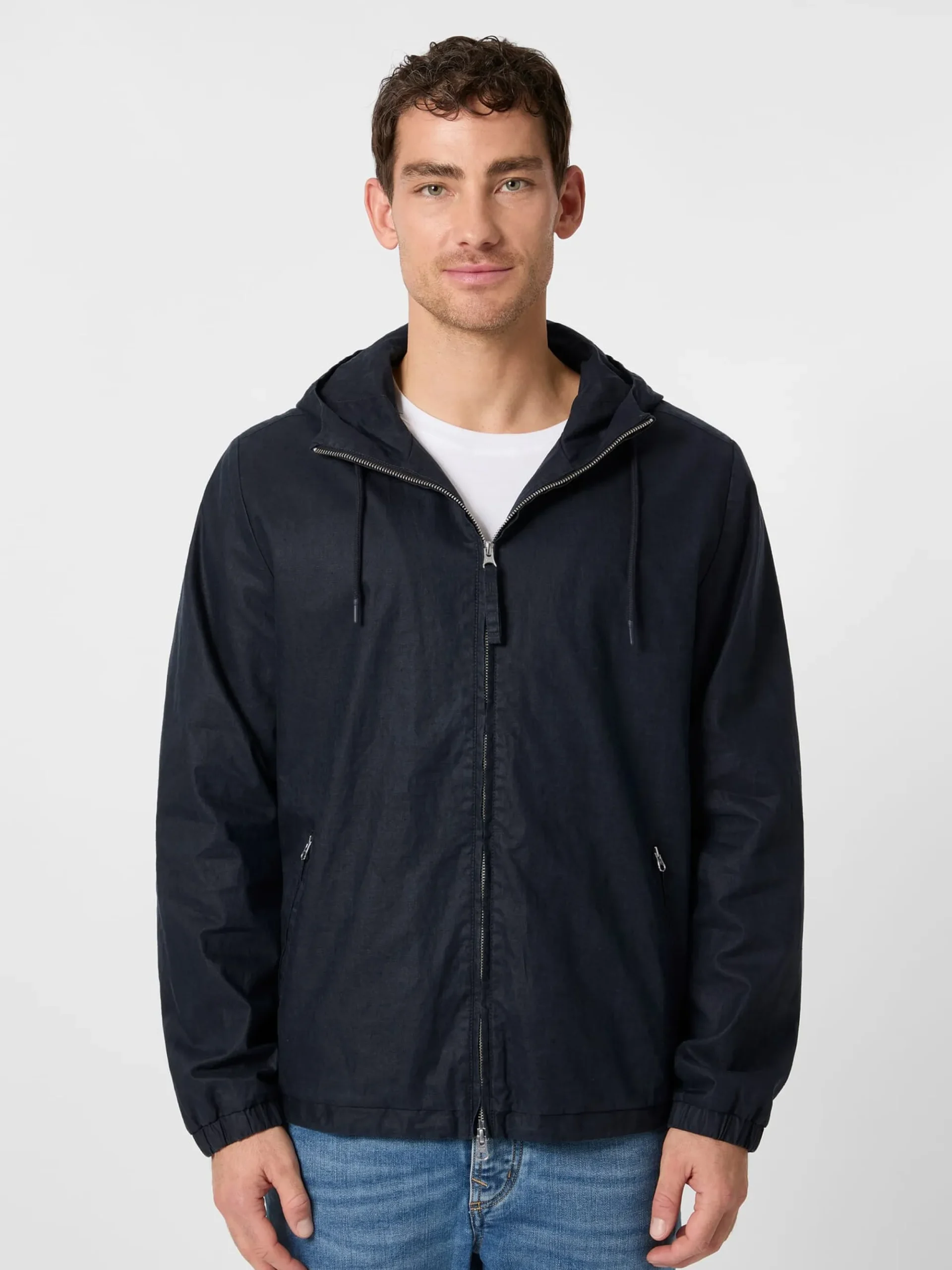 Jacken * LangerChen Herren-Kapuzenjacke einen Navy