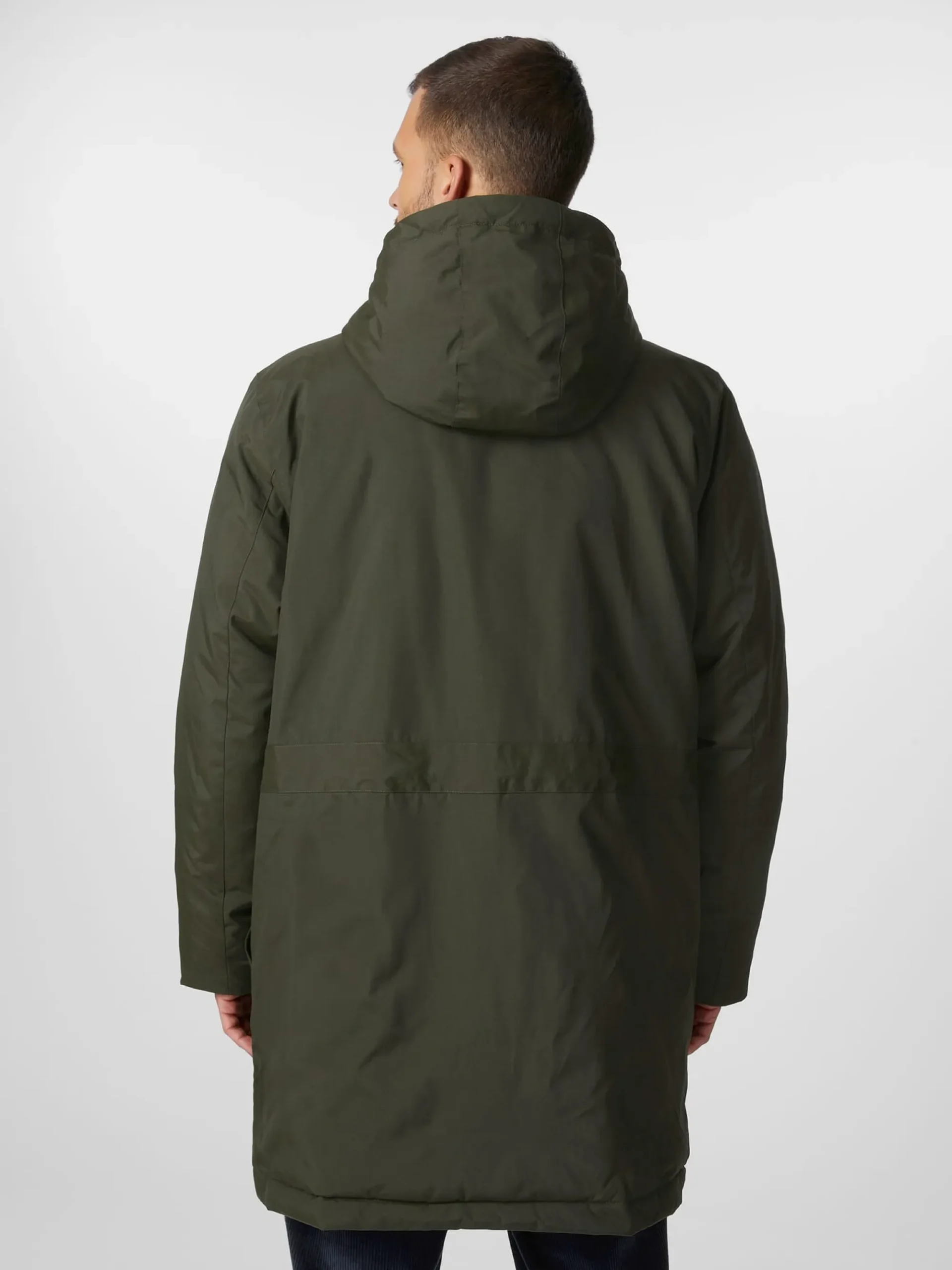 Mäntel * Knowledge Cotton Apparel Herren-Kapuzenante Dunkelgrün
