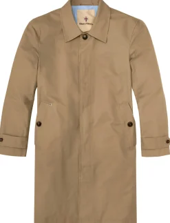 Mäntel * Blue de Gênes Herren-Kurzmantel Baumwolle Beige