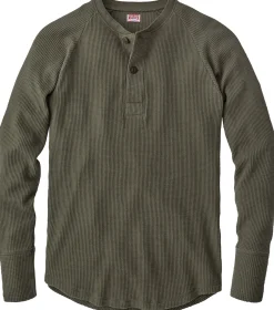 Shirts * Pike Brothers Herren-angarhirt Oliv