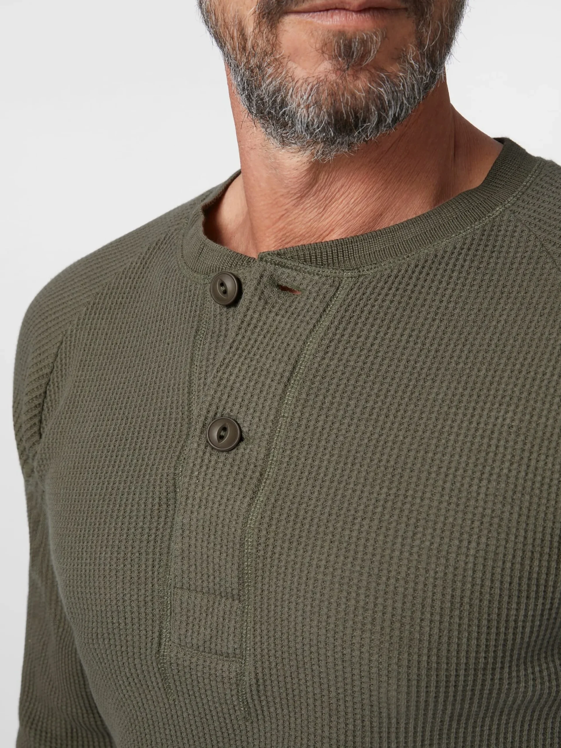 Shirts * Pike Brothers Herren-angarhirt Oliv