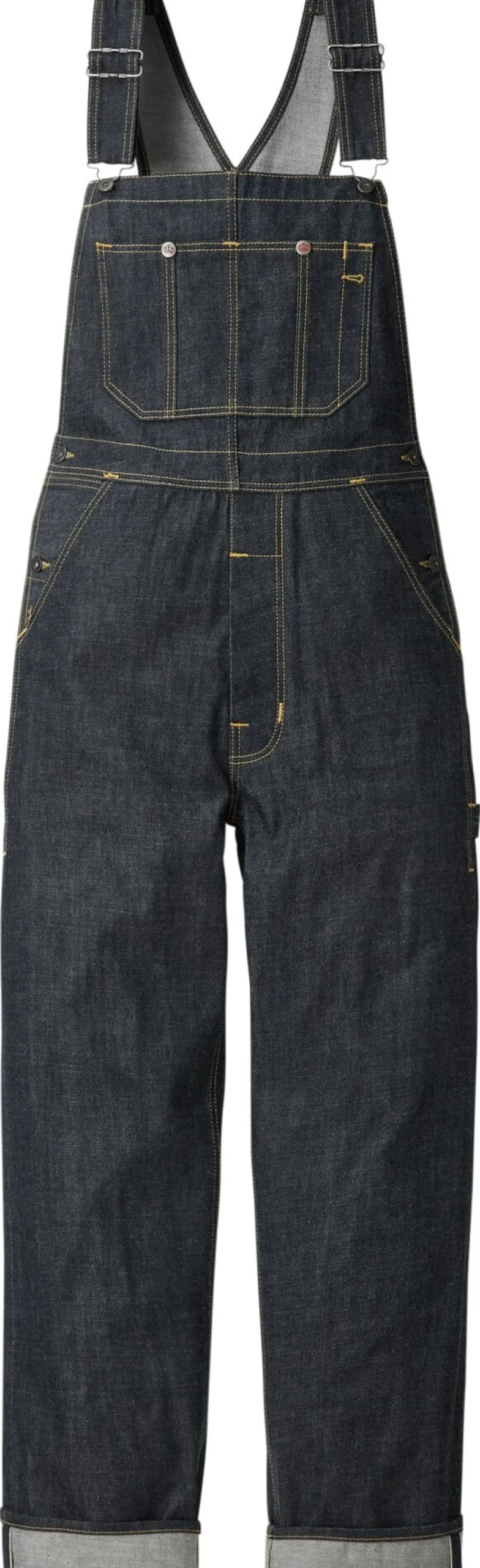 Hosen * Pike Brothers Herren-Latzhose Mechanic Bib Denim