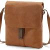 Umhänge- & Handtaschen * Harold’s Lederwaren Herren-Leder Crossbag, Cognac