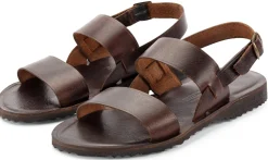 Sandalen * Werner Schuhe Herren-Ledersandale Dunkelbraun