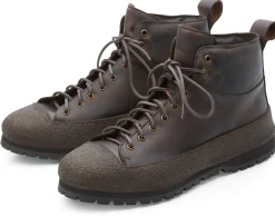 Stiefel * Punto Pigro Herren-Lederschnürboot Dunkelbraun