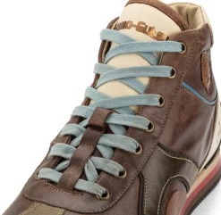 Sneaker|Freizeitschuhe * Kamo-Gutsu Herren-Ledersneaker Scudo hoch