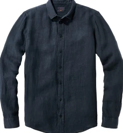 Hemden * Blue de Gênes Herren-Leinenhed vorgewachen