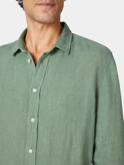 Hemden * Blue de Gênes Herren-Leinenhed vorgewachen