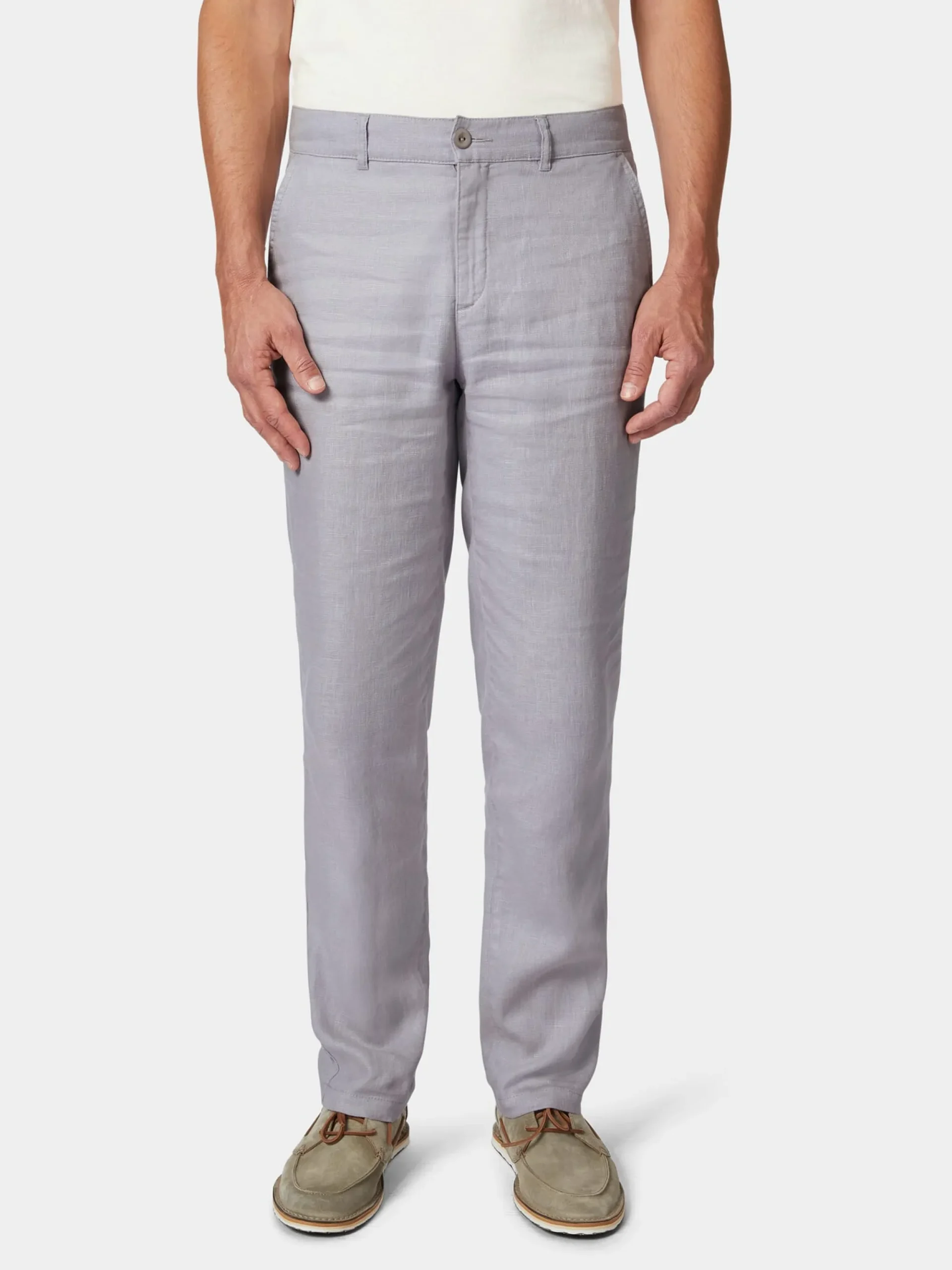 Hosen * Manufactum Herren-Leinenhose Hellgrau