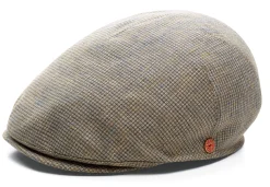 Kappen * Mayser Herren-Leinenkappe Taupe