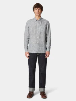Hemden * Knowledge Cotton Apparel Herren-Leinenhirt getreift