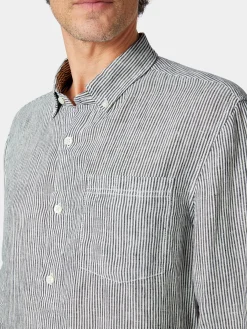 Hemden * Knowledge Cotton Apparel Herren-Leinenhirt getreift