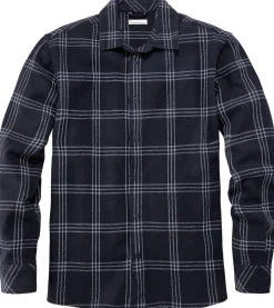 Hemden * Knowledge Cotton Apparel Herren-Overhirt Woe Navy