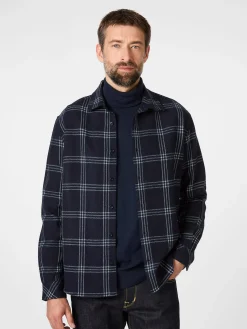 Hemden * Knowledge Cotton Apparel Herren-Overhirt Woe Navy