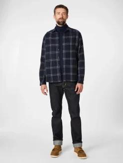 Hemden * Knowledge Cotton Apparel Herren-Overhirt Woe Navy