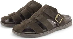 Sandalen|Hausschuhe * Ehm Herrenpantolette Rauleder