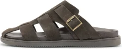 Sandalen|Hausschuhe * Ehm Herrenpantolette Rauleder