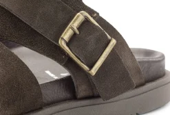 Sandalen|Hausschuhe * Ehm Herrenpantolette Rauleder