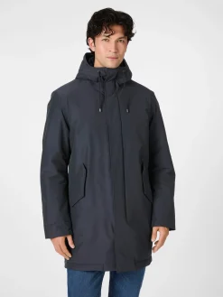 Jacken * LangerChen Herrenparka gefüttert Navy