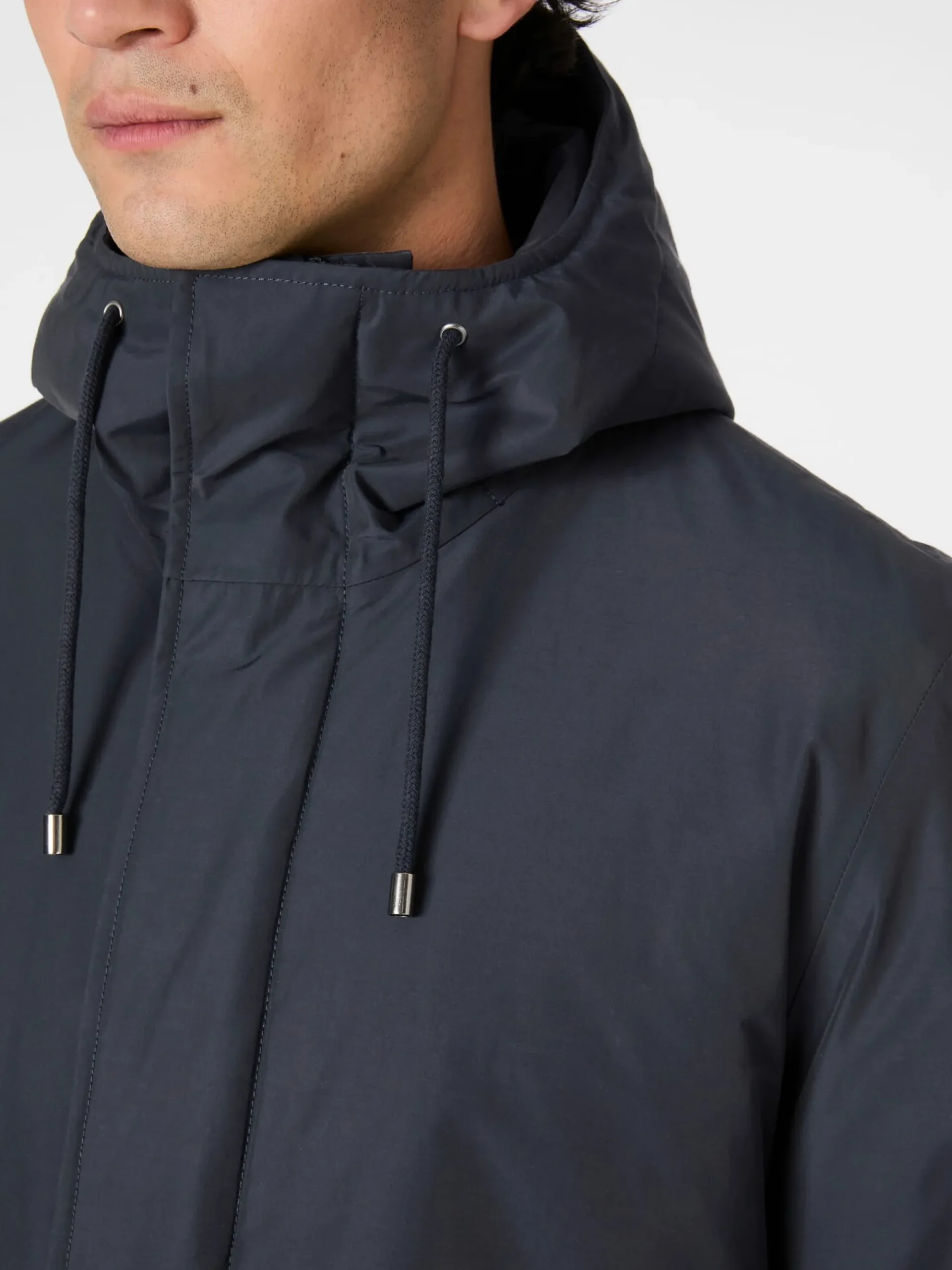 Jacken * LangerChen Herrenparka gefüttert Navy
