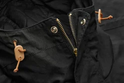 Jacken * Manifattura Ceccarelli Herren-Parkajacke Schwarz