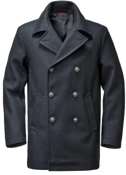 Jacken * Vetra Herren-Pea-Coat Dunkelblau