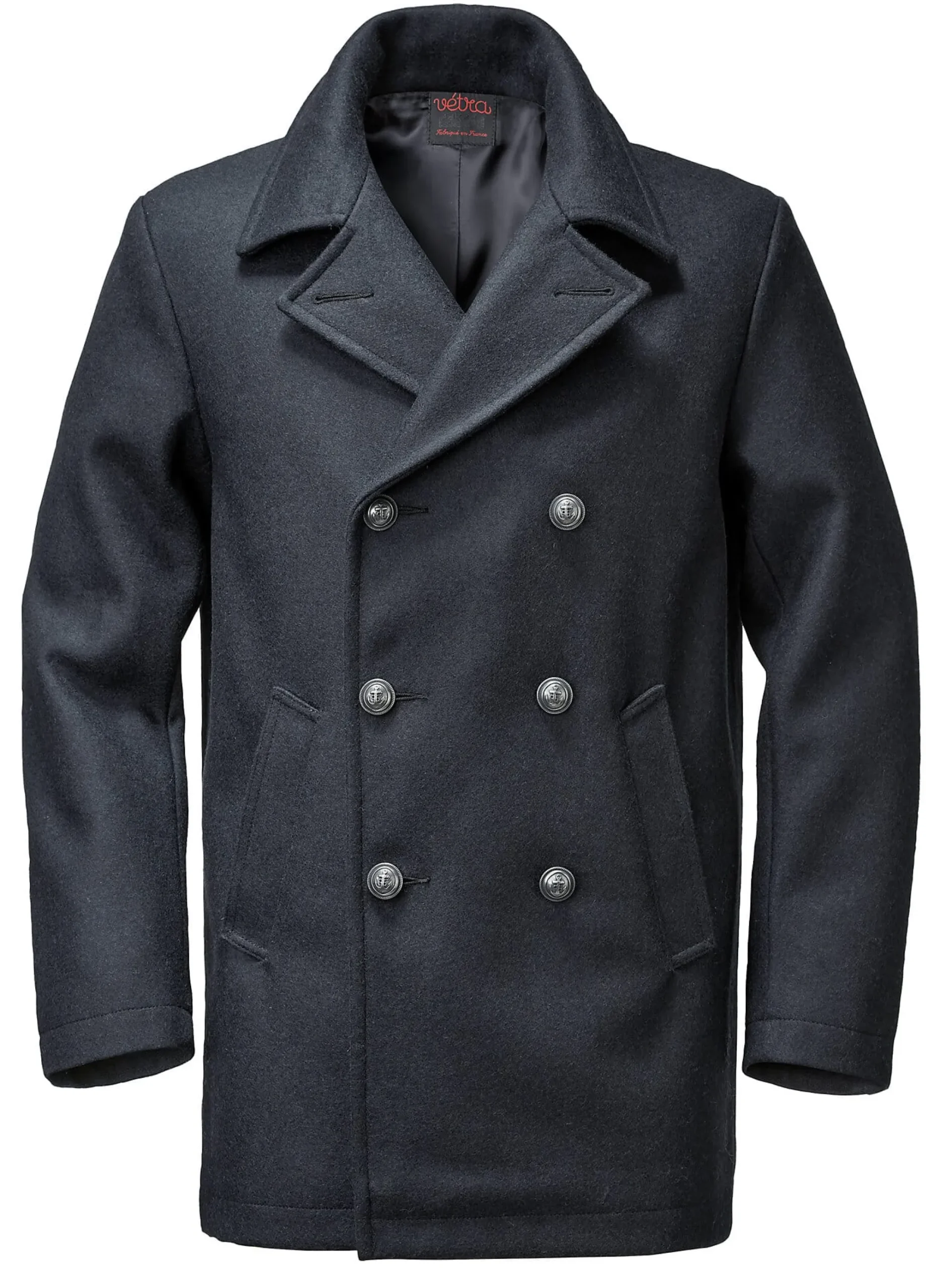Jacken * Vetra Herren-Pea-Coat Dunkelblau