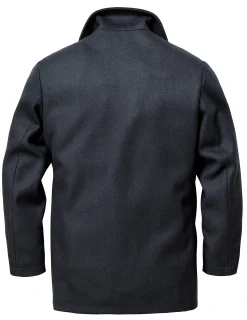 Jacken * Vetra Herren-Pea-Coat Dunkelblau