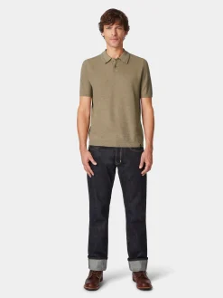 Shirts * Blue de Gênes Herren-Polohirt getrickt