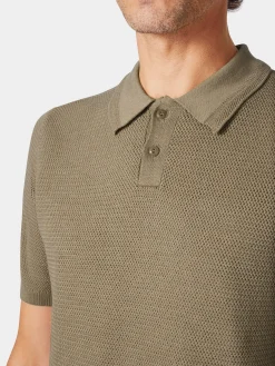 Shirts * Blue de Gênes Herren-Polohirt getrickt