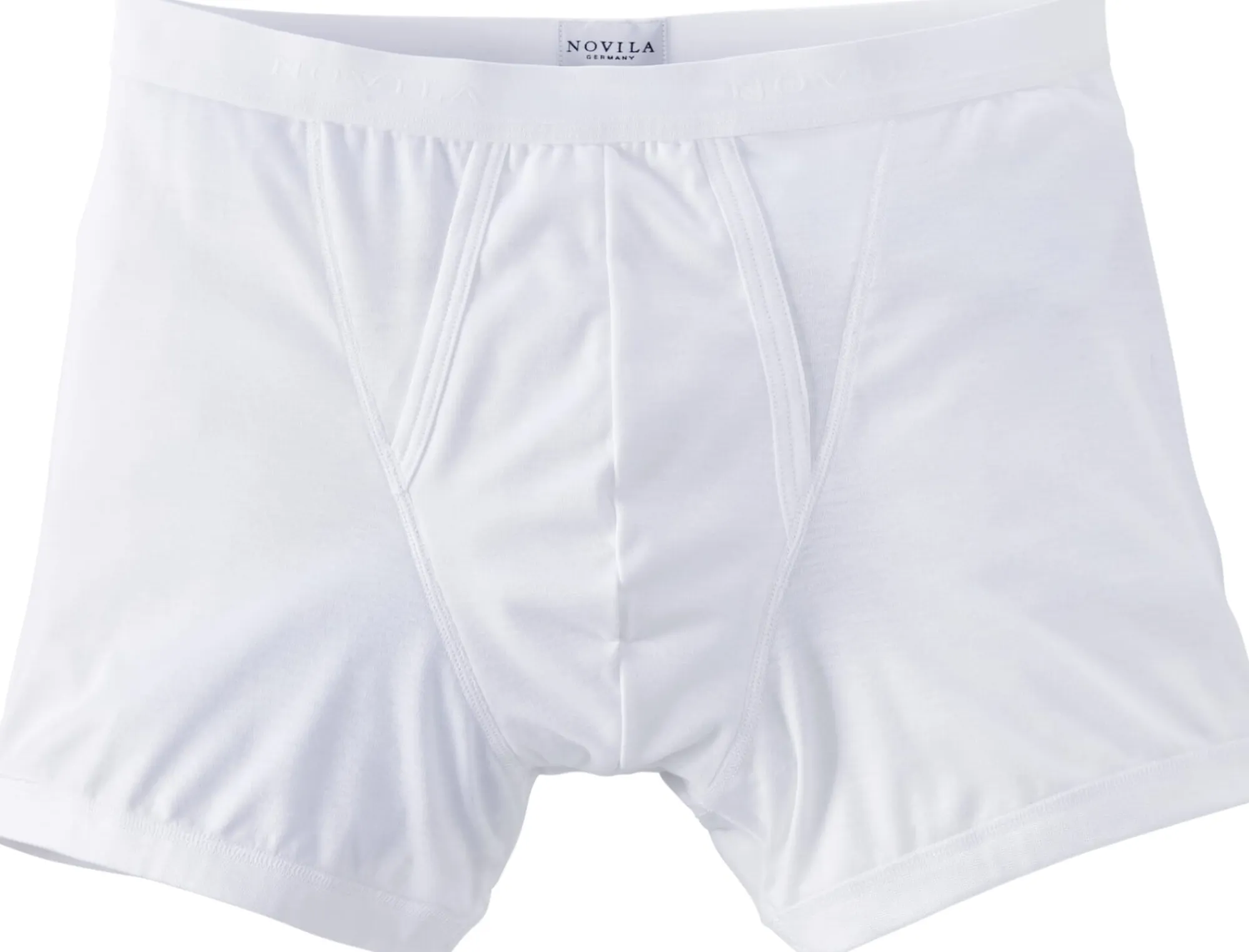 Wäsche * Novila Herren-Retroshorts Weiß