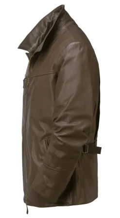 Jacken * Hack Lederware Herren-Rindlederjacke Dunkelbraun