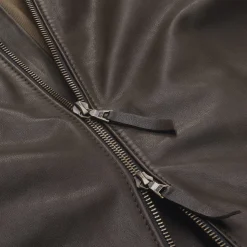 Jacken * Hack Lederware Herren-Rindlederjacke Dunkelbraun