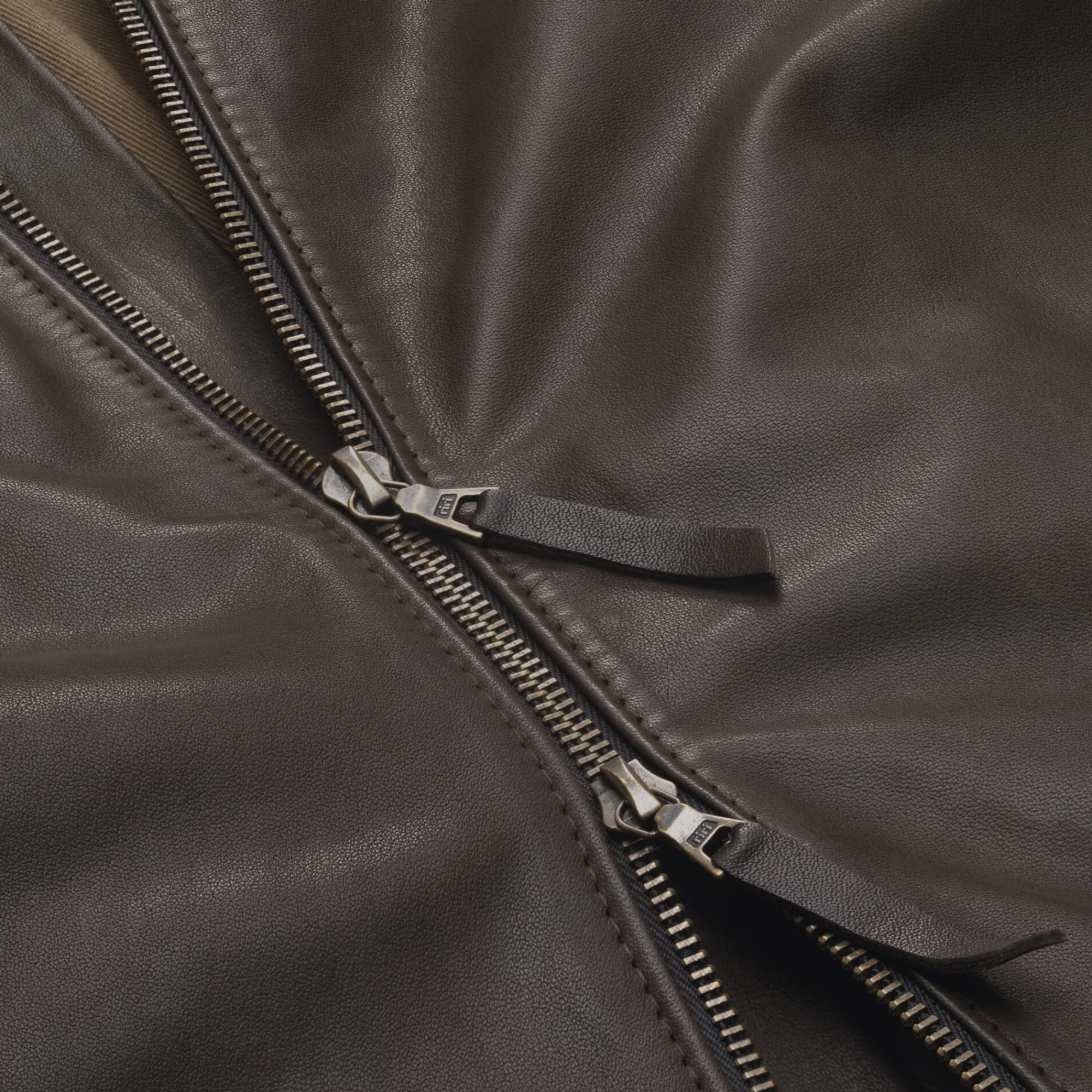 Jacken * Hack Lederware Herren-Rindlederjacke Dunkelbraun