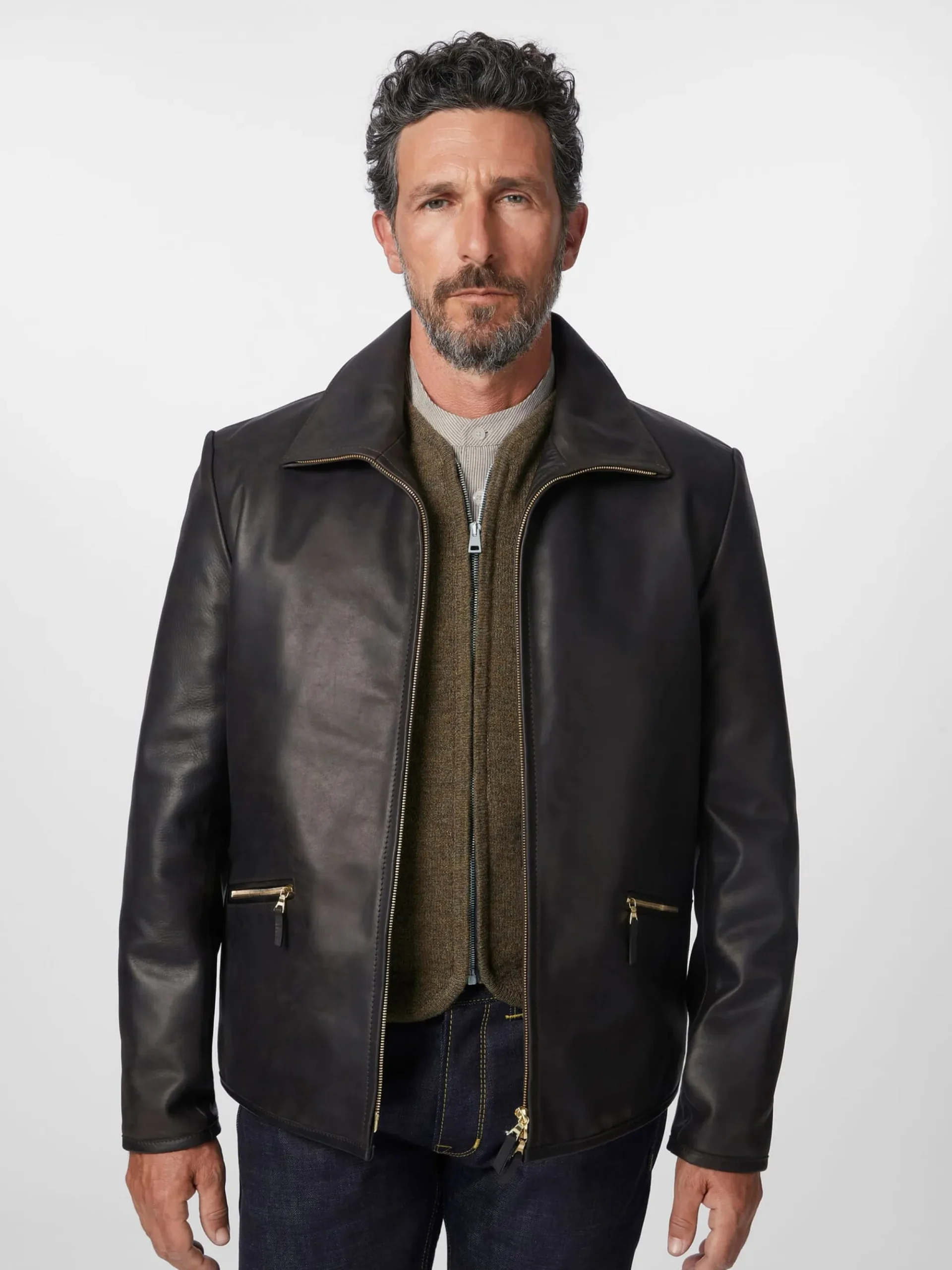 Jacken * Hack Lederware Herren-Roadsterjacke Pferdeleder
