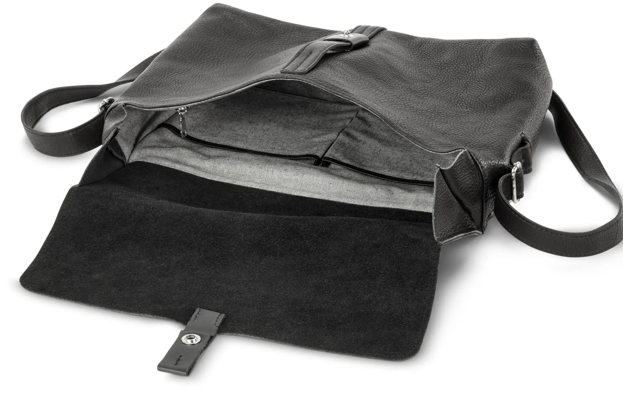Umhänge- & Handtaschen * Harold’s Lederwaren Herren-Schultertasche Schwarz