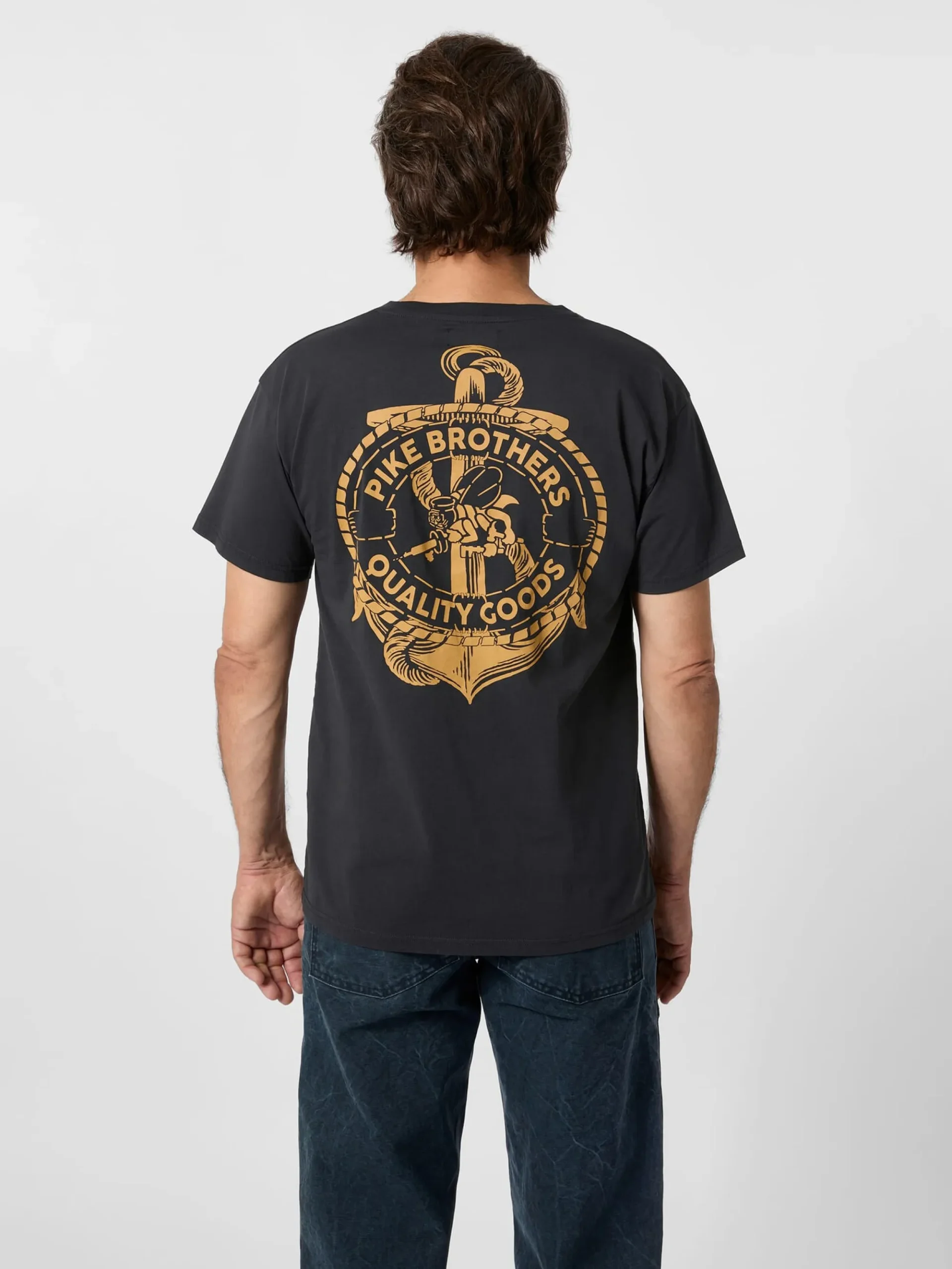 Shirts * Pike Brothers Herrenhirt it Print 1969 Navy