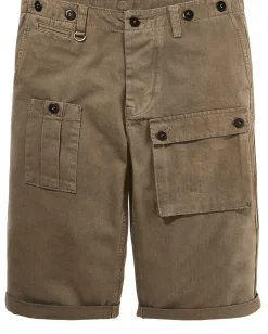 Hosen * Pike Brothers Herrenshorts 19 geknöpft Camel