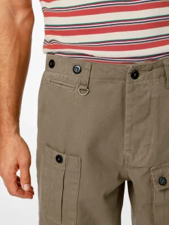 Hosen * Pike Brothers Herrenshorts 19 geknöpft Camel