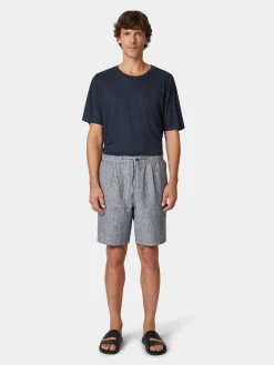 Hosen * Knowledge Cotton Apparel Herrenhort Leinen Blaumelange