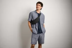 Hosen * Knowledge Cotton Apparel Herrenhort Leinen Blaumelange