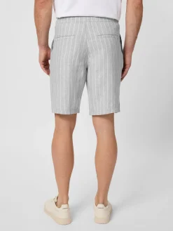 Hosen * Knowledge Cotton Apparel Herrenhort einen getreift Grau