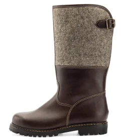 Stiefel * Schwangau Schuh Herrenstiefel Filzschaft Braun