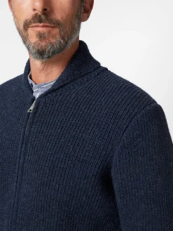 Strickjacken * Maglificio GRP Herren-trickjacke Folk Blau
