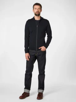 Strickjacken * Seldom Herren-trickjacke it Zip Navy